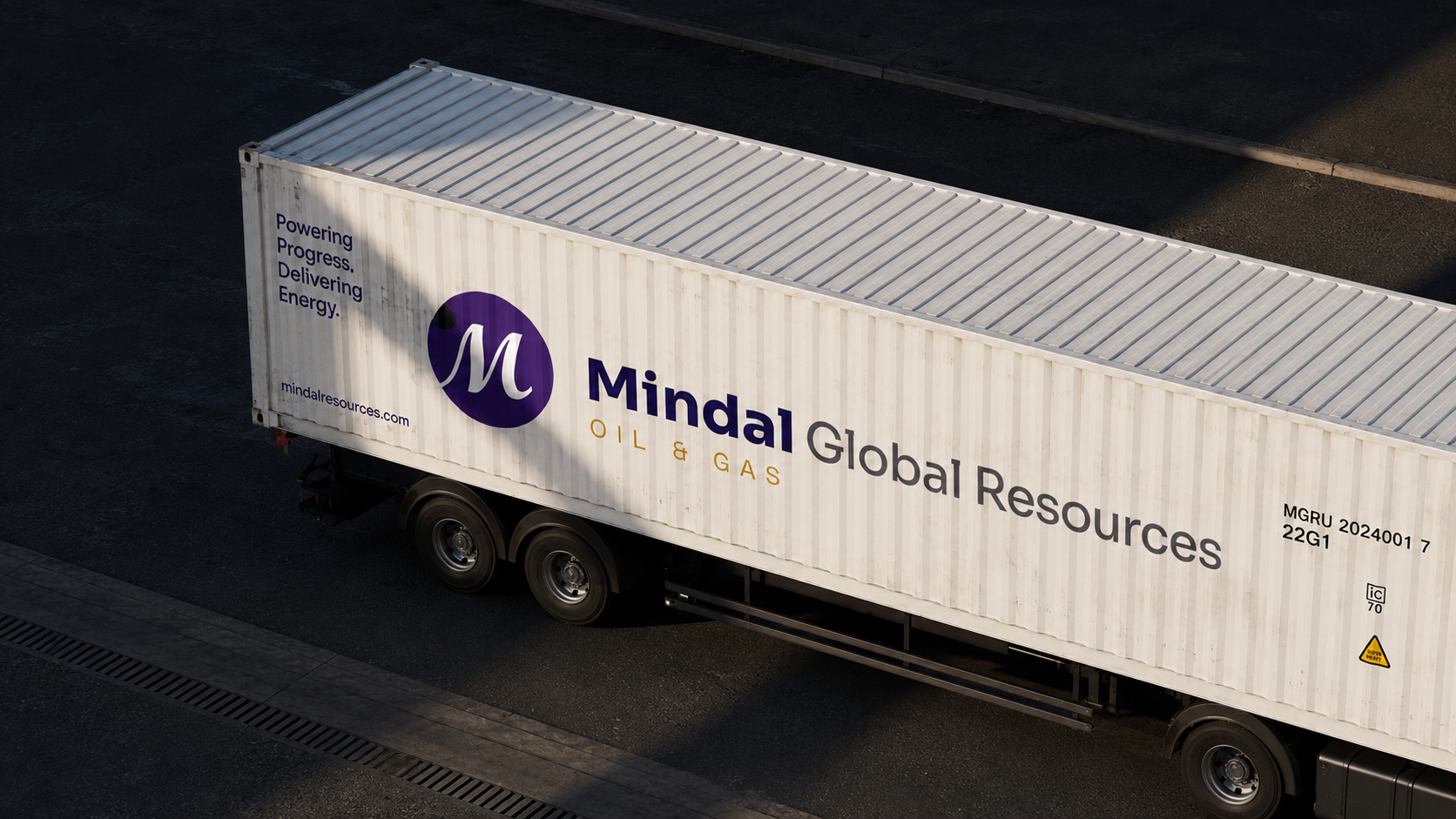 Mindal Global Resources branded logistics container